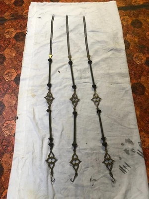 grande chaine de lustre ancien en bronze - Photo 1/2