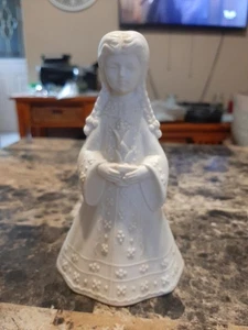 DELICATE BISQUE PORCELAIN JAPANESE CHOIR GIRL ( AES ) - Picture 1 of 6