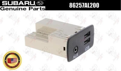 Subaru OEM Auxiliary Jack USB Unit 86257AL200 for WRX STI - Image 1 of 4