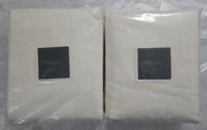 Restauración Hardware Belga Texturizado Lino Cortinas 2"x108" Natural - Imagen 1 de 2