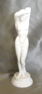 Vintage handgeschnitzte Harzstatue der nackten Frau 6 Zoll nicht signiert - Bild 1 von 6