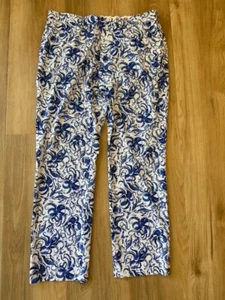 Ralph Lauren LRX Octopus Golf Pants 38 Blue White Sea Turtle Seashell 38/32 - Picture 1 of 7