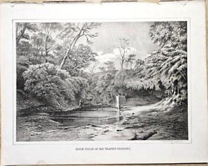 RIVER VERDE AT OLD TRANSIT CORSSING Print One sided T Sinclair Phila PA 9 x 11.5 - Picture 1 of 4