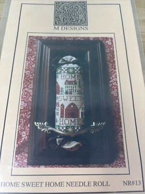 Home Sweet Home Cross Stitch Pattern Needle Roll By M. Designs NR#13 - Image 1 of 2