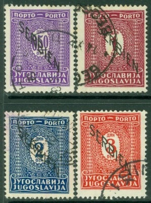 EDW1949SELL : SERBIA 1941 Scott #2NJ1-4 VF, Used. All with good cancels Cat $180 - Image 1 of 2