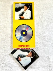 MICHAEL JACKSON THRILLER FIRST EDITION CD LONGBOX PROMO MADE IN USA BEAT IT JEAN - Picture 1 of 11
