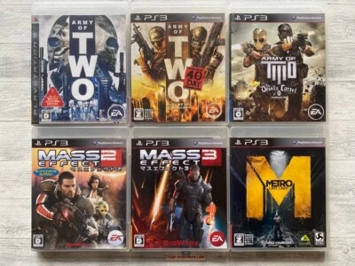 SONY PS3 Army of Two & Mass Effect 2 3 & Metro: Last Light set from Japan - Image 1 of 4
