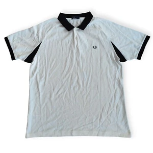Polo piqué Fred Perry Color Block - Blanc/Noir - M3516 - Taille 2XL - Photo 1/6