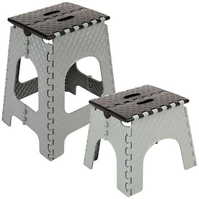 Klapphocker M / L Kinderhocker Badhocker mit Griff faltbare Tritthilfe Klappbar - Bild 1 von 4