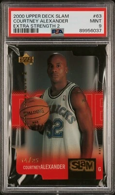 Courtney Alexander 2000 Upper Deck Slam Extra Strength 2 Gold/25 RC PSA 9 POP 2 Foto 1 de 2