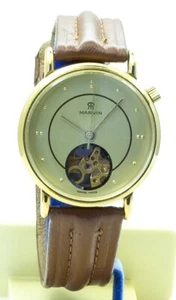 RARO RELOJ SUIZO MECÁNICO DE COLECCIÓN MARVIN P1413A DÉCADA DE 1960 - NUEVO STOCK ANTIGUO DE LOTE ANTIGUO - Imagen 1 de 10