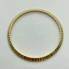 Authentic Rolex 18K Yellow Gold Fluted Bezel Insert for 16013 16233