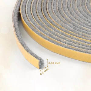 KAKICLAY 32.8Ft Weather Stripping Self Adhesive Insulation Sealer Draft Stopper - Picture 1 of 20