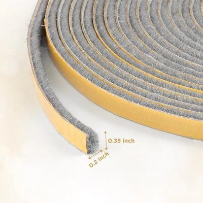 KAKICLAY 32.8Ft Weather Stripping Self Adhesive Insulation Sealer Draft Stopper - Image 1 of 4