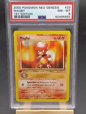 Carte Pokemon Card Magby 1st Ed edition 1 Neo Genesis NM Mint PSA 8 