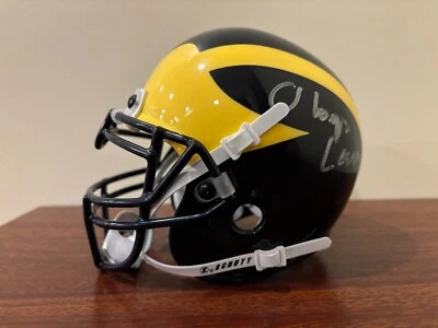 LLOYD CARR Signed Autographed Autograph Auto Mini-Helmet MICHIGAN FOOTBALL - Image 1 of 4