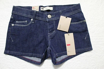 NEW WOMENS LEVIS SHORTIE SHORT SHORTS VARIOUS COLORS & SIZES 1,3,5,7,9,11,13,15 - Image 1 of 4
