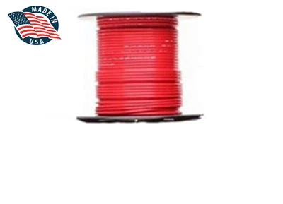 100ft Mil-Spec high temperature wire cable 22 Gauge RED Tefzel M22759/16-22-2  - Image 1 of 2