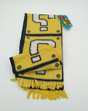 Nintendo Super Mario Bros Yellow Question Block Fleece Scarf CultureFly 72x7 NWT