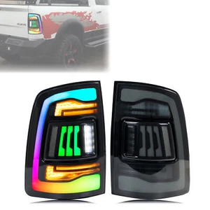 LED RGB Tail Lights for Dodge Ram 2009-2018 4th Gen 1500 Rear Lamps Assembly - Picture 1 of 5