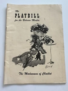Vintage 1949 Playbill Program - The Madwoman Of Chaillot- Belasco Theatre - Picture 1 of 7