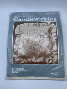 Down on the Farm Originals Candlewicking Pillow Kit Double Feather 14" x 14" - Picture 1 of 2
