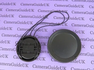 46mm Centre Pinch Front Lens Cap and Rear Lens Cap for Nikon Z 46mm lenses - Picture 1 of 3