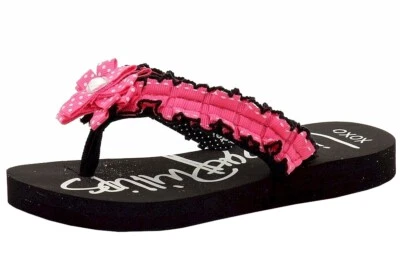 Lindsay Phillips Sandalias Negras Adriana SwitchFlops Niñas Pequeñas Zapatos Talla: 10 Foto 1 de 4