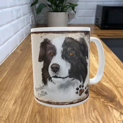 Border Collie 11oz Coffee Mug My Dog's Rules Theme 418DRMUG - Image 1 of 2