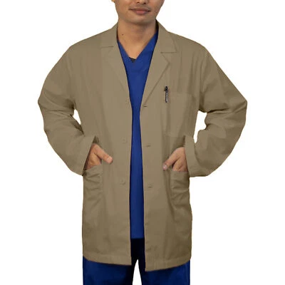 HeedFit by Panda Uniform Men's 31" 3 Pockets Button Front Colored Lab Coat - Image 1 of 4