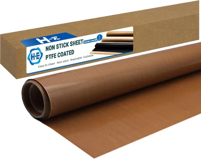 Rollo de hoja de tela de fibra de vidrio PTFE 39" X 5 yardas rollo de hoja de PTFE, recubierto de PTFE Fabr Foto 1 de 4