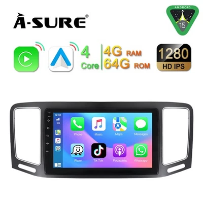 Android15 Autoradio Carplay BT5.4 FM für VW Sharan 7N Seat Alhambra II 2010-2021 - Bild 1 von 4