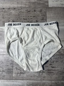 One ()1 Vintage JOE BOXER Low-Rise White Briefs Size M 90s/00’s Era. Rare NOOP - Picture 1 of 5