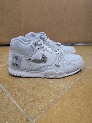 Nike Air Trainer 1 SB ‘Super bowl’ LVIII Pure Platinum Mens 10 Silver FJ6195-002 - Image 1 of 4