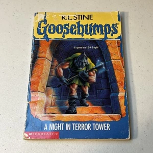 Goosebumps #27 A Night in Terror Tower 1st Printing R.L. Stine 1995 1st Edition - Imagen 1 de 10
