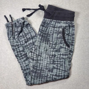 Marrakech Anthropologie Womens Gray Black Tie Dye Joggers Size Medium Boho - Picture 1 of 16