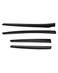 For Tesla Model Y 2025+ Juniper Matte Dry Carbon Fiber Door Panel Trim Cover - Picture 1 of 7
