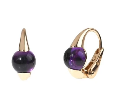 Pendientes Pomellato Mama Non Mama Oro Rosa 18k Amatista con Caja Estuche Papel Foto 1 de 4