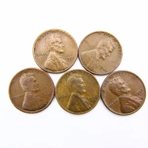 Lincoln Wheat Cent Penny Münzlot - tatsächliche abgebildete Münzen [WCL8] - Bild 1 von 2
