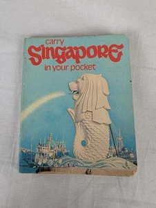 Carry Singapore in your Pocket Travel Guidebook Vintage 70s 1973 Vintage Photos - Picture 1 of 4