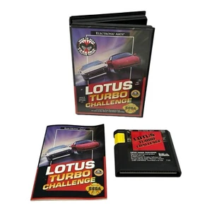 Lotus Turbo Challenge (Sega Genesis, 1992) CIB Complete w/ Manual Tested - Picture 1 of 9