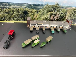 Vollmer Speditionsanlage+LKW Oldtimer Halle 56x14 cm 1:87 (bitte lesen) - Bild 1 von 24