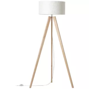 Brilliant Lámpara de Pie Galance Trípode Madera/Blanco 158cm Máximo 40W E27 - Imagen 1 de 4