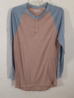 LuLaRoe Shirt Mens Small S Long Sleeve Red Blue Shirt Casual 1/4 Button - Image 1 of 4