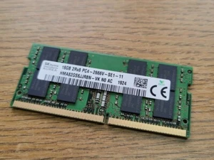Memoria para computadora portátil 16 GB PC4-21300 PC4-2666V 2X8 GB DDR4 2RX8 2666 MHz 260 pines origen OEM - Imagen 1 de 1