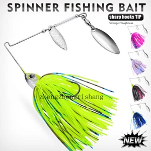 5pcs 13g/16g Spinnerbaits Bait Rubber Skirt Buzzbaits Spoon Blade Fishing Lures - Picture 1 of 20
