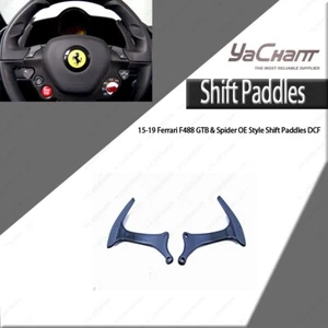 Paddle cambio Dry Carbon stile OE per Ferrari F488 GTB & Spider 2015-2019 - Foto 1 di 10