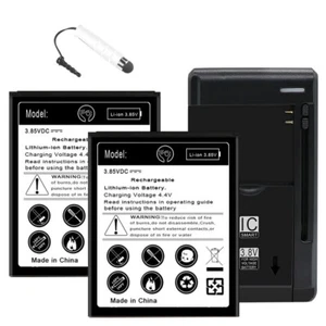 2X 3300mAh Displaceable Battery+Charger+Stylus for Motorola Moto E6 XT2005 Phone - Picture 1 of 1