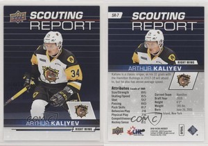 2018-19 Upper Deck CHL Scouting Report Arthur Kaliyev #SR-7