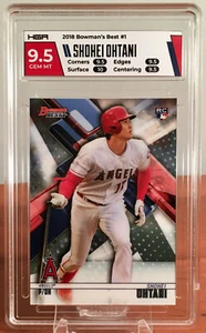 2018 Bowman's Best Shohei Ohtani RC Rookie HGA 9.5 (mit 10) GEM MINT - Bild 1 von 2